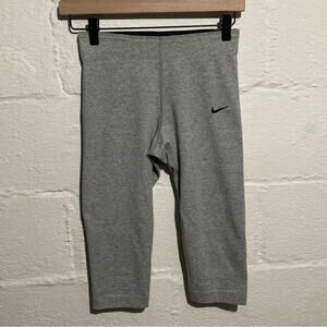 Nike Grey Cropped Training Leggings - Size XS